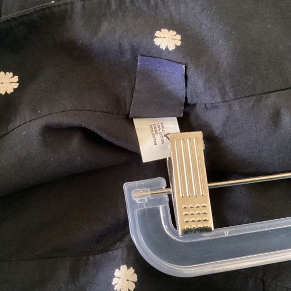 VINTAGE GAP COTTON BLACK CREAM FLORAL FIT & FLARE MIDI SKIRT SIZE 10 - Picture 5 of 10